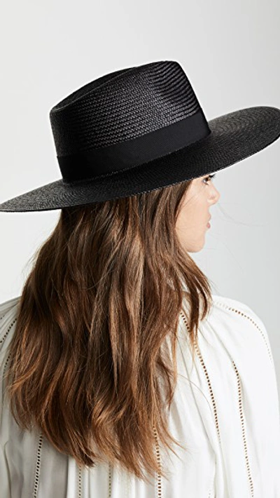 Shop Rag & Bone Wide Brim Panama Hat In Black