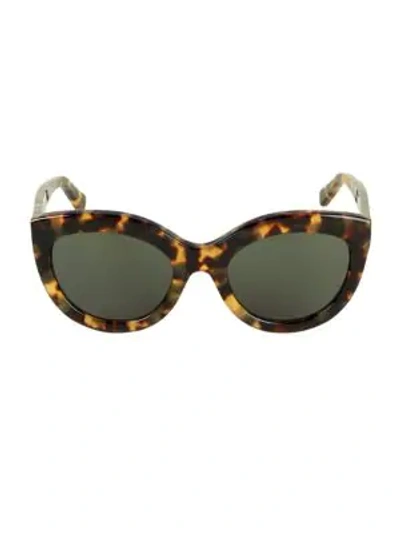 Shop Balenciaga 54mm Cat Eye Sunglasses In Brown Tortoise