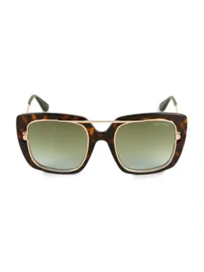 Shop Tom Ford 56mm Square Sunglasses In Brown Grey