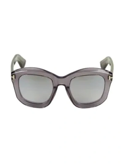 Shop Tom Ford 50mm Square Sunglasses In Grey