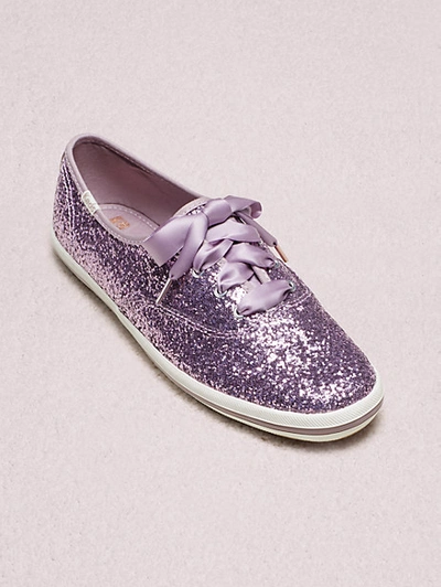 Shop Kate Spade Keds X  New York Champion Glitter Sneakers In Light Purple