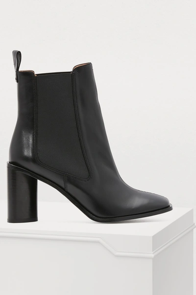 Shop Acne Studios Heeled Ankle Boots In Black