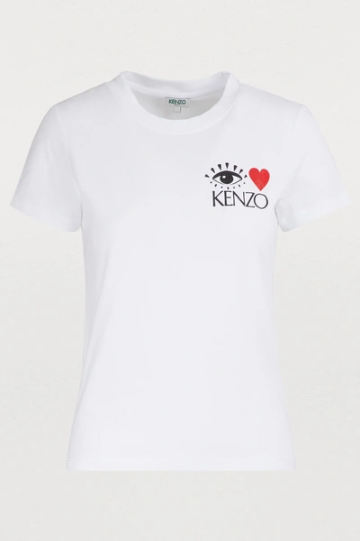 Shop Kenzo Valentine T-shirt In White