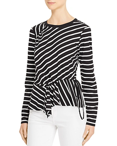 Shop Parker Farris Striped Top In Black/white