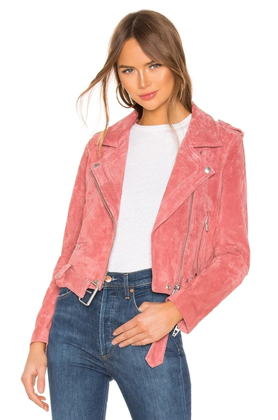 Shop Blanknyc Suede Moto In Coral. In Dusty Coral