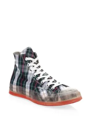 converse elevated plaid