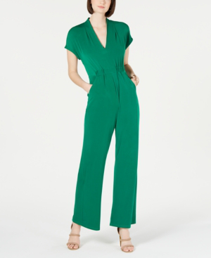 vince camuto cinched waist jumpsuit