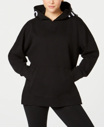 Shop Calvin Klein Performance Logo Hoodie In Black