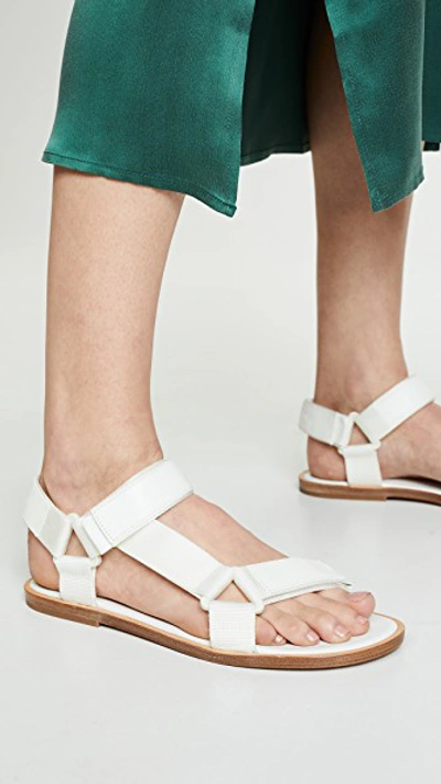 Shop Vince Parks Sandals In White