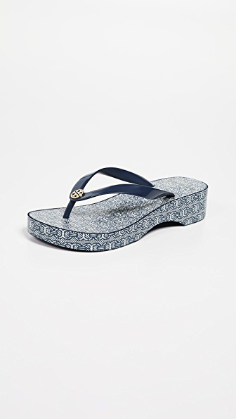 navy wedge flip flops