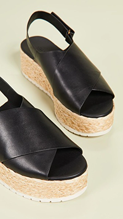 Shop Vince Jesson Platform Sandals In Black