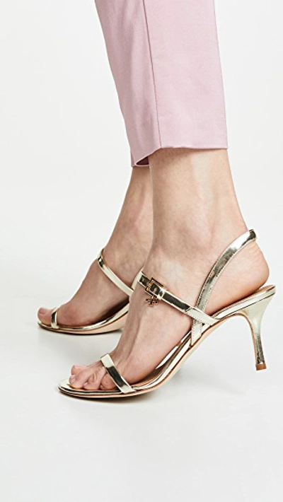 Shop Tory Burch Penelope Slingback Sandals In Spark Gold