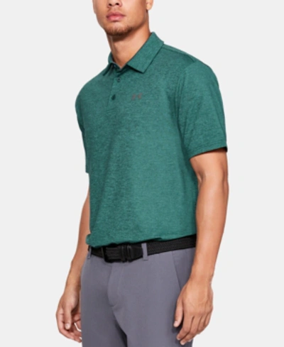 Shop Under Armour Men's Playoff Polo In Heathered Green