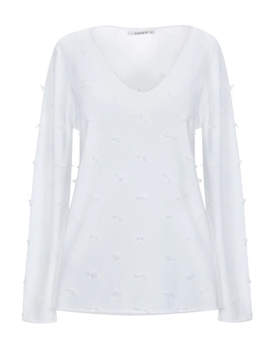 Shop Kangra Cashmere Kangra Woman Sweater White Size 4 Cotton