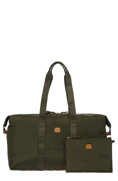 Shop Bric's X-bag 22-inch Folding Duffel Bag In Olive