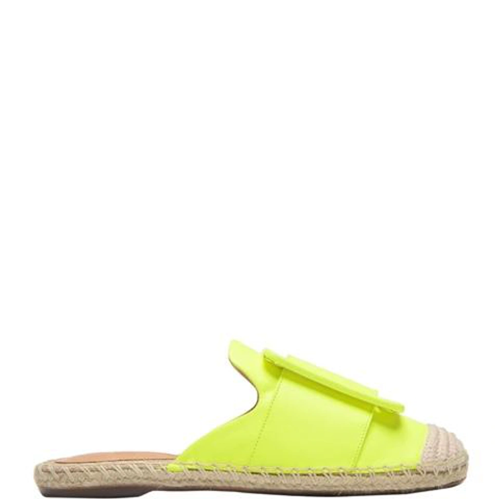 Schutz women's leandrine neon espadrille mules sale