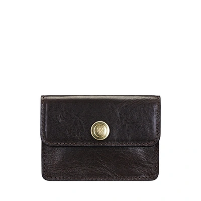 Shop Maxwell Scott Bags Premium Brown Italian Leather Womens Business Card Case