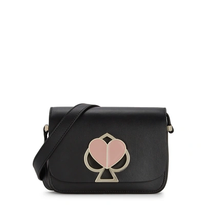 Shop Kate Spade Nicola Black Leather Cross-body Bag
