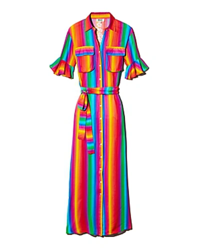 Shop All Things Mochi Leilani Rainbow Stripe Dress