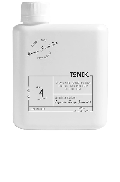 Shop Tonik No.4 Organic Hemp Seed Oil Capsules In Beauty: Na. In N,a