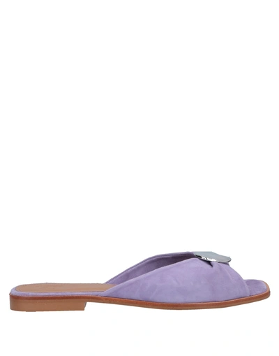 Shop Flattered Sandals In Lilac