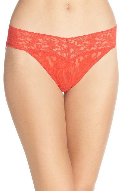 Shop Hanky Panky Signature Lace Vikini In Fiery Red