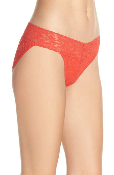 Shop Hanky Panky Signature Lace Vikini In Fiery Red
