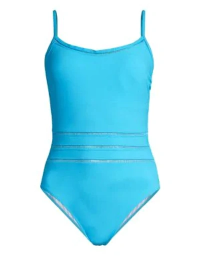 Shop Gottex Swim Finesse One-piece Swimsuit In Aqua