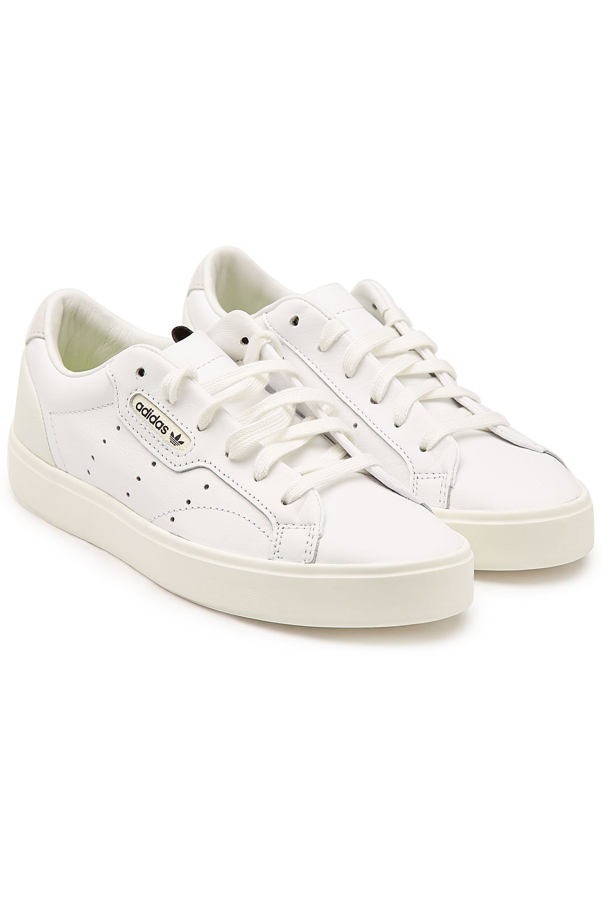 adidas sleek leather sneaker