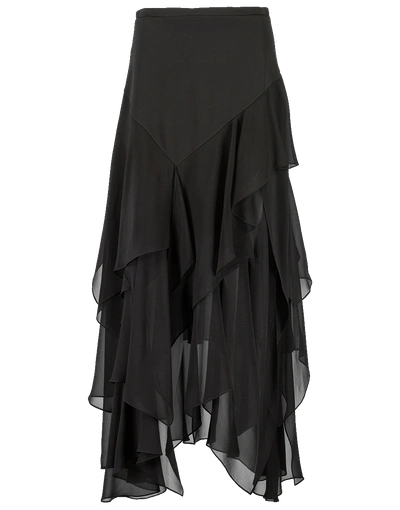 Shop Michael Kors Scarf Skirt In Black