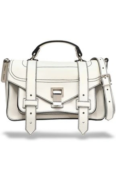 Shop Proenza Schouler Ps1 Leather Shoulder Bag In White