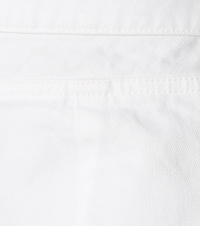Shop Jacquemus Denim Skirt In White