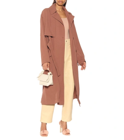 Shop Acne Studios Twill Trench Coat In Pink