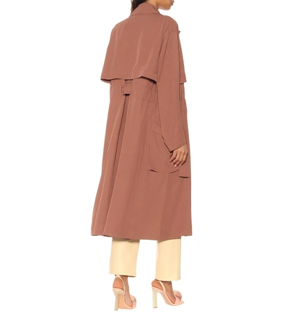 Shop Acne Studios Twill Trench Coat In Pink