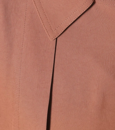 Shop Acne Studios Twill Trench Coat In Pink