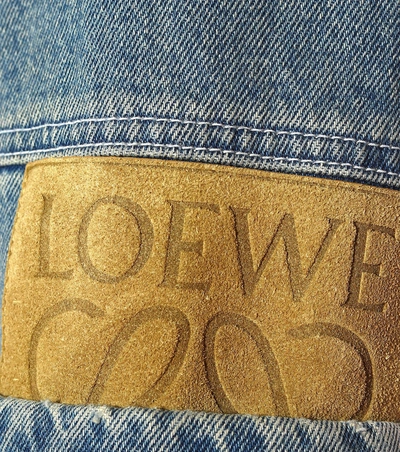 Shop Loewe Denim Jacket In Blue