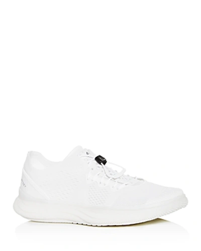 Shop Adidas By Stella Mccartney Women's Pureboost Trainer Knit Low-top Sneakers In White/core Black