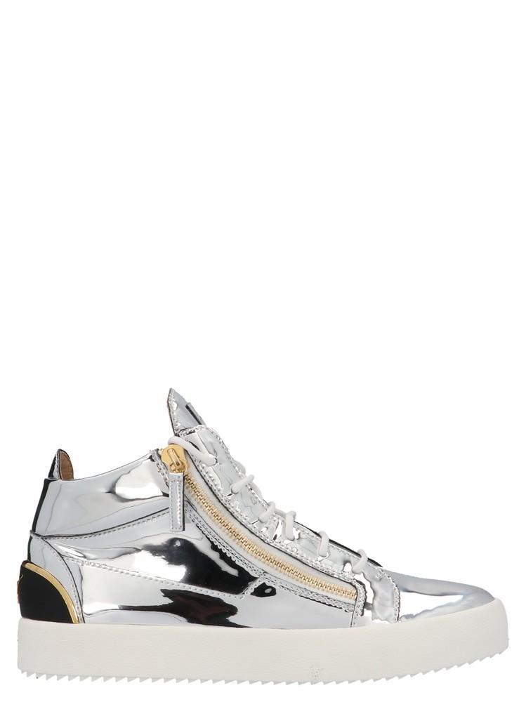 silver giuseppe sneakers