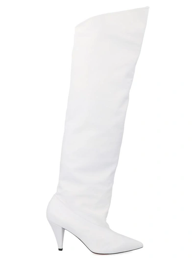 Shop Givenchy Soft Nappa Leather Boots In White