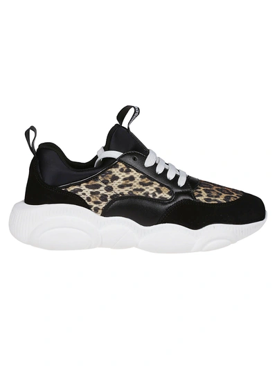 Shop Moschino Leopard Print Sneakers In A