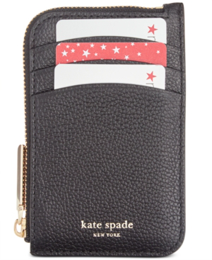 margaux leather zip card holder