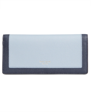 margaux pebble leather bifold continental wallet