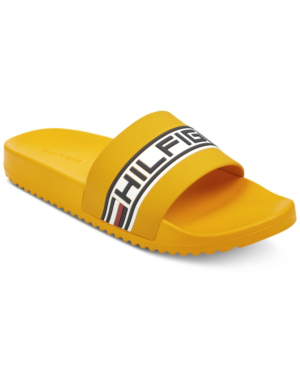 tommy hilfiger yellow sandals