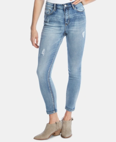 Shop Karen Kane Ripped Skinny Jeans In Denim
