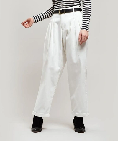 Shop Ymc You Must Create Keaton Cotton Trousers In White