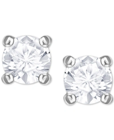 Shop Swarovski Swarovaki Silver-tone Crystal Stud Earrings