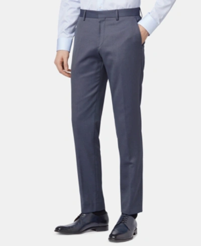 Shop Hugo Boss Boss By  Men's Gains-wg Travel Line Slim-fit Trousers In Open Blue