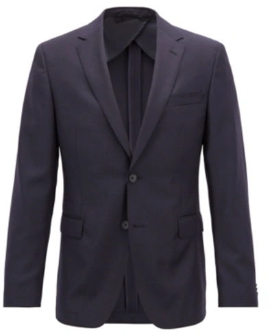 Shop Hugo Boss Boss Men's Slim Fit Virgin Wool Jacket In Navy