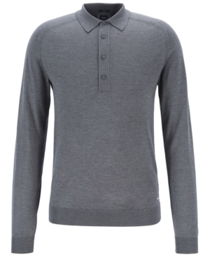 hugo boss silk polo shirt
