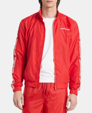 calvin klein jeans red jacket